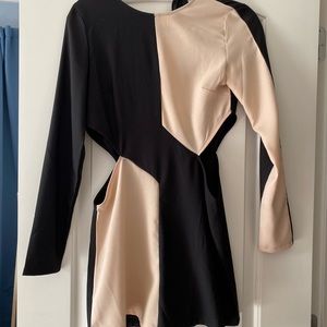 Missguided Romper black and beige